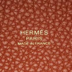 Pre Owned Hermès  Cuivre Taurillon Clemence Leather Picotin Lock 22 Bag
