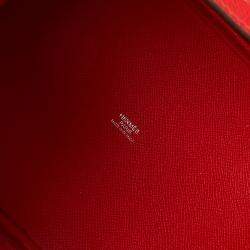 Hermes Rouge Coeur/Blue Du Nord/Rouge H Epsom Leather Picotin Lock 22 Bag