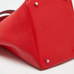 Hermes Rouge Coeur/Blue Du Nord/Rouge H Epsom Leather Picotin Lock 22 Bag