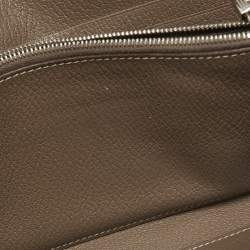 Hermes Taupe Chevre Leather Kelly Classic Wallet