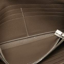 Hermes Taupe Chevre Leather Kelly Classic Wallet