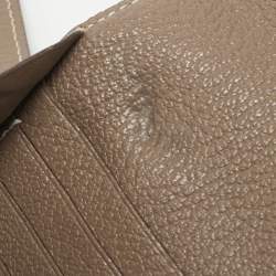 Hermes Taupe Chevre Leather Kelly Classic Wallet