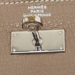 Hermes Taupe Chevre Leather Kelly Classic Wallet