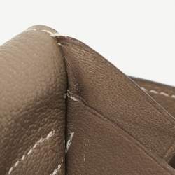 Hermes Taupe Chevre Leather Kelly Classic Wallet