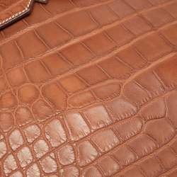 Hermès Fauve Matte Alligator Mississippiensis Palladium Finish Birkin 40 Bag