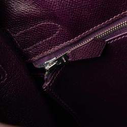 Hermes Purple 2002 Veau Graine Lisse Kelly Sellier 32