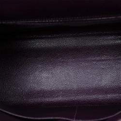 Hermes Purple 2002 Veau Graine Lisse Kelly Sellier 32