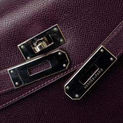 Hermes Purple 2002 Veau Graine Lisse Kelly Sellier 32