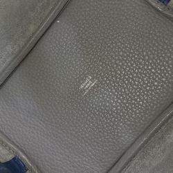 Pre Owned Hermes Two Tone Clemence Leather Picotin Lock 18 Tote Bag