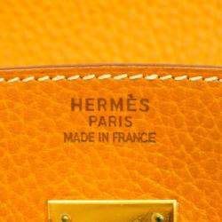 Hermes Ardennes Natural  Birkin 30 C engraved Ladies Handbag