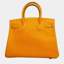 Hermes Ardennes Natural  Birkin 30 C engraved Ladies Handbag