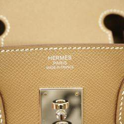 Hermes Epson Etoup Vaux Birkin 30 Z Engraved Ladies Handbag