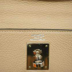 Hermes Beige Togo Kelly 32 G Stamp Ladies Handbag