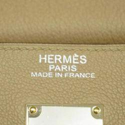 Hermes Novillo Etoupe Taurillon Kelly 50 Z Engraved Ladies Handbag