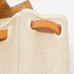 Hermes Natural Canvas and Leather 2-in-1 Herbag Backpack