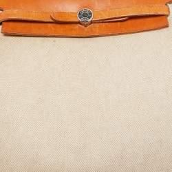 Hermes Natural Canvas and Leather 2-in-1 Herbag Backpack