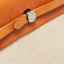 Hermes Natural Canvas and Leather 2-in-1 Herbag Backpack