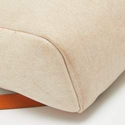 Hermes Natural Canvas and Leather 2-in-1 Herbag Backpack