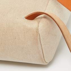 Hermes Natural Canvas and Leather 2-in-1 Herbag Backpack
