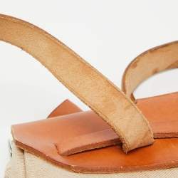 Hermes Natural Canvas and Leather 2-in-1 Herbag Backpack