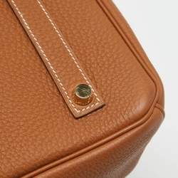 Hermes Gold Togo Leather Gold Finish Birkin 35 Bag