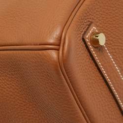 Hermes Gold Togo Leather Gold Finish Birkin 35 Bag