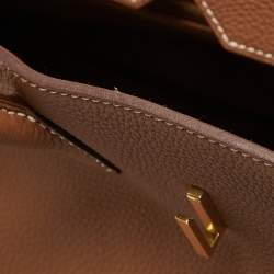 Hermes Gold Togo Leather Gold Finish Birkin 35 Bag