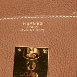 Hermes Gold Togo Leather Gold Finish Birkin 35 Bag