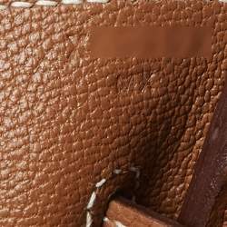 Hermes Gold Togo Leather Gold Finish Birkin 35 Bag