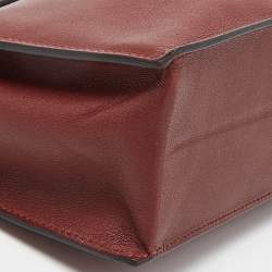 Pre Owned Hermes Rouge H Evercolor Leather Kelly Danse Palladium Finish Bag
