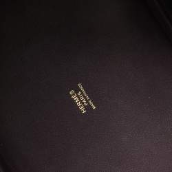Pre Owned Hermes Raisin/Cassis Toile Goeland and Swift Leather Cargo Picotin Lock 18 Bag