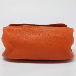 Hermes Orange/Jaune Taurillon Clemence Leather Palladium Finish Jypsiere 34 Bag