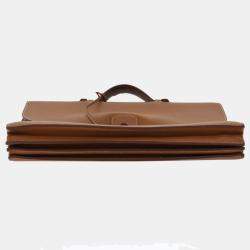 Hermes Brown Leather Epsom Sac à Dépêches 41 Briefcases Bag