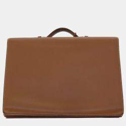 Hermes Brown Leather Epsom Sac à Dépêches 41 Briefcases Bag