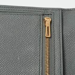 Hermes Vert Amande Epsom Leather Bearn Gusset Wallet