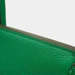 Hermes Vert Vertigo Fonce Taurillon Clemence Birkin Verso Stamp Handbag