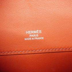 Pre Owned Hermes Sanguine Swift Leather Kelly Cut Clutch Bag