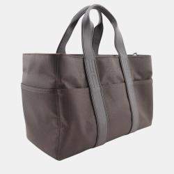 Hermes Brown Canvas Acapulco handbag bag