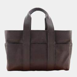 Hermes Brown Canvas Acapulco handbag bag