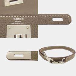 Hermes Etoupe Togo Kelly 28 Handbag