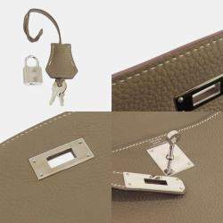 Hermes Etoupe Togo Kelly 28 Handbag
