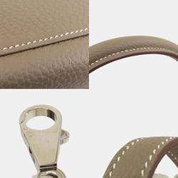 Hermes Etoupe Togo Kelly 28 Handbag