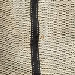 Hermes Beige/Black Toile And Negonda Leather Garden Party 36 Bag