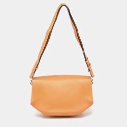 Pre Owned Hermes Toffee/Lime Taurillon Novillo Leather Opli 28 Bag