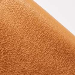 Pre Owned Hermes Toffee/Lime Taurillon Novillo Leather Opli 28 Bag