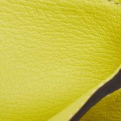 Pre Owned Hermes Toffee/Lime Taurillon Novillo Leather Opli 28 Bag