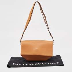 Pre Owned Hermes Toffee/Lime Taurillon Novillo Leather Opli 28 Bag
