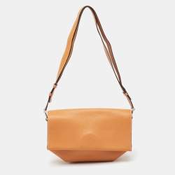Pre Owned Hermes Toffee/Lime Taurillon Novillo Leather Opli 28 Bag