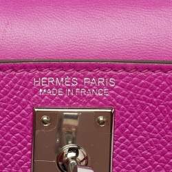 Hermès Magnolia Epsom Leather Palladium Finish Mini Kelly II Sellier 20 Bag