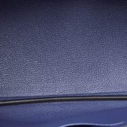 Hermes Blue Saphir Epsom Leather Gold Finish Birkin 35 Bag